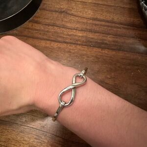 Real Silver Infinity Bracelet